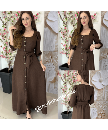 Vestido Hanna Marrom